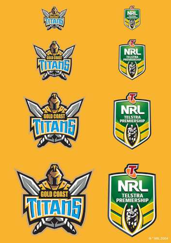 Titans NRL Logo Icing Image - Click Image to Close
